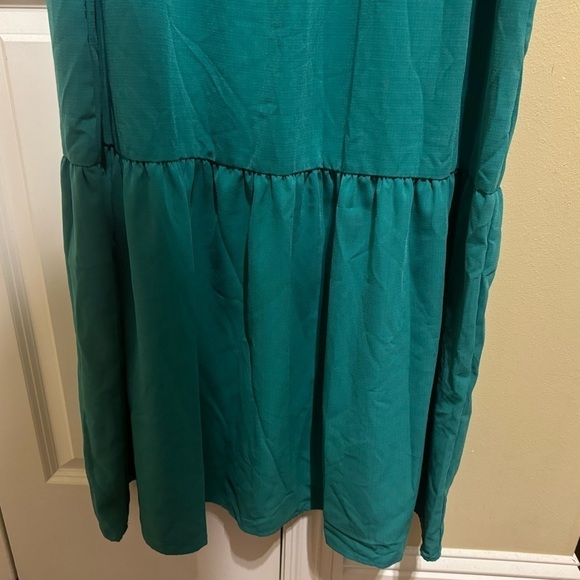 Emery Rose Green Dress Short Sleeve Long Dress Sz XL - Picture 3 of 11